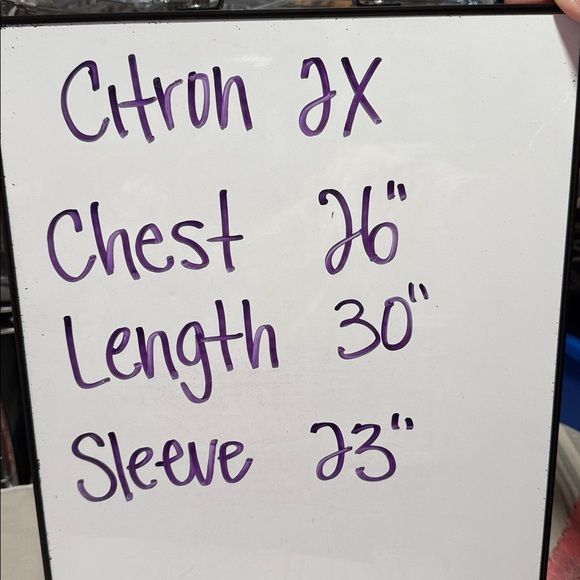 Citron Santa Monica Silk Red and Lilac Gray Floral Print Button Front 2X - Picture 5 of 11